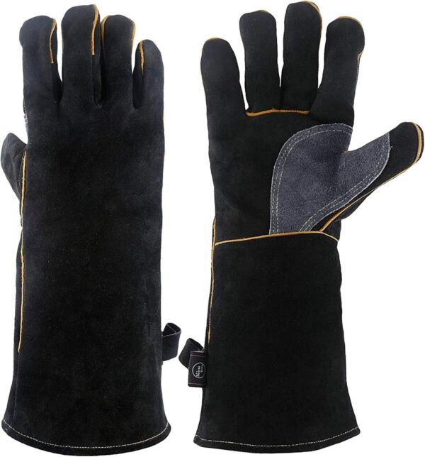 Tig Welding Gloves Unlined Grain Cowhide leather  and fireproof Thread Stitch Welders Safety Gloves Top Quality