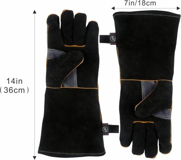 Tig Welding Gloves Unlined Grain Cowhide leather  and fireproof Thread Stitch Welders Safety Gloves Top Quality - Image 4