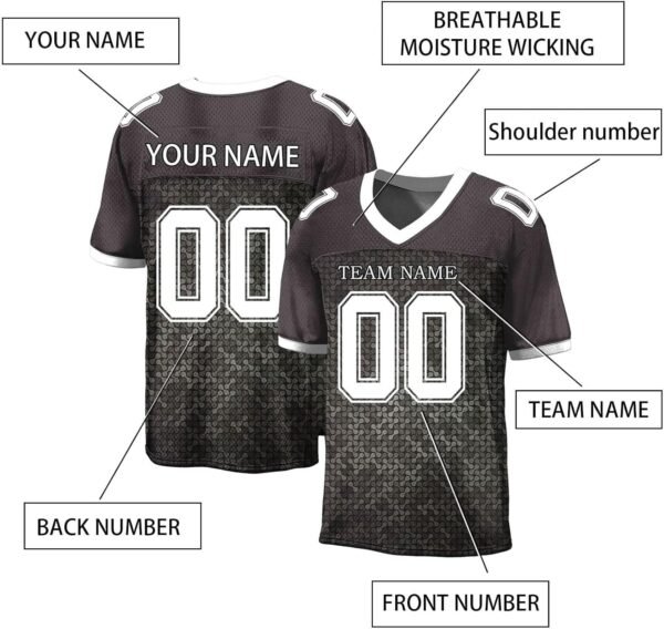 Top selling American Football Uniform latest custom printed comfortable size low price American Football Uniform - Image 5