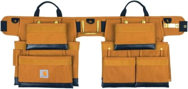 Classic Leather Crafted From Top Grain Premium Tool Belt With Dual Prong Roller Buckle Fits Waists