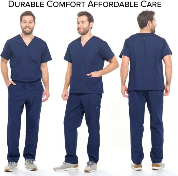 Hospital Medical Men Doctor Scrub Suits For Summer Men Wear Hospital Scrubs Nursing Surgical Uniforms Sets For Men - Image 3