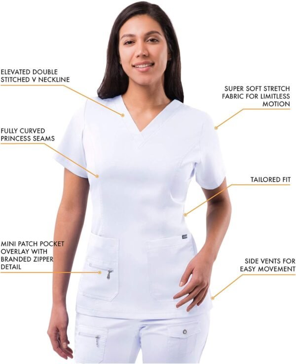 Factory Supply Fashionable Washable Scrubs Uniforms Sets Nurse Scrubs Uniforms Sets Stretch - Image 4