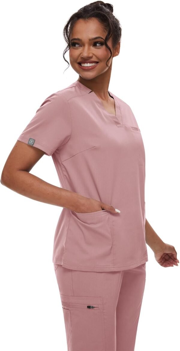 Hot sale Medical Scrubs Uniforms For Womens Scrub Tops Nurse Uniform Sets For Hospital OEM Service - Image 3