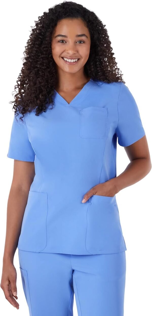 Custom Scrubs top Uniforms Anti Wrinkle Spa Set Medical Uniform V Neck Tops Scrub Suit Nursing Scrubs for Women