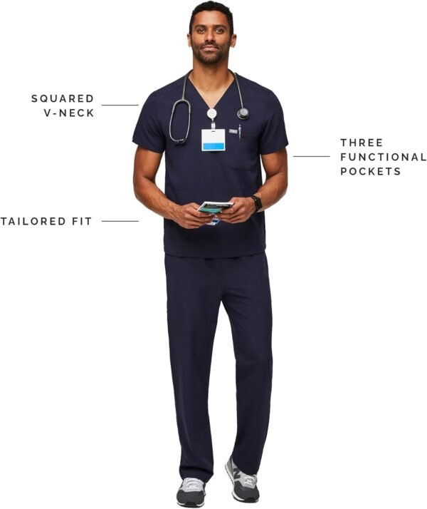 Durable And Comfortable OEM Medical Regular Scrub Men Nursing Scrubs Comfortable For Mens Jogger Scrubs Set - Image 2