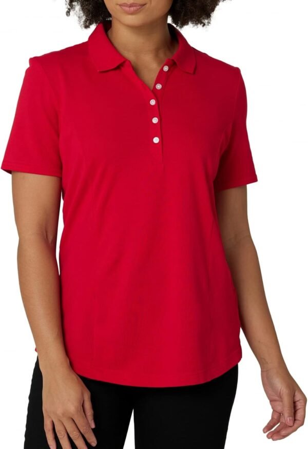 Best Quality High-Style Women's Polo Shirt New Arrival Long-Length Solid Pattern T-Shirt - Image 4