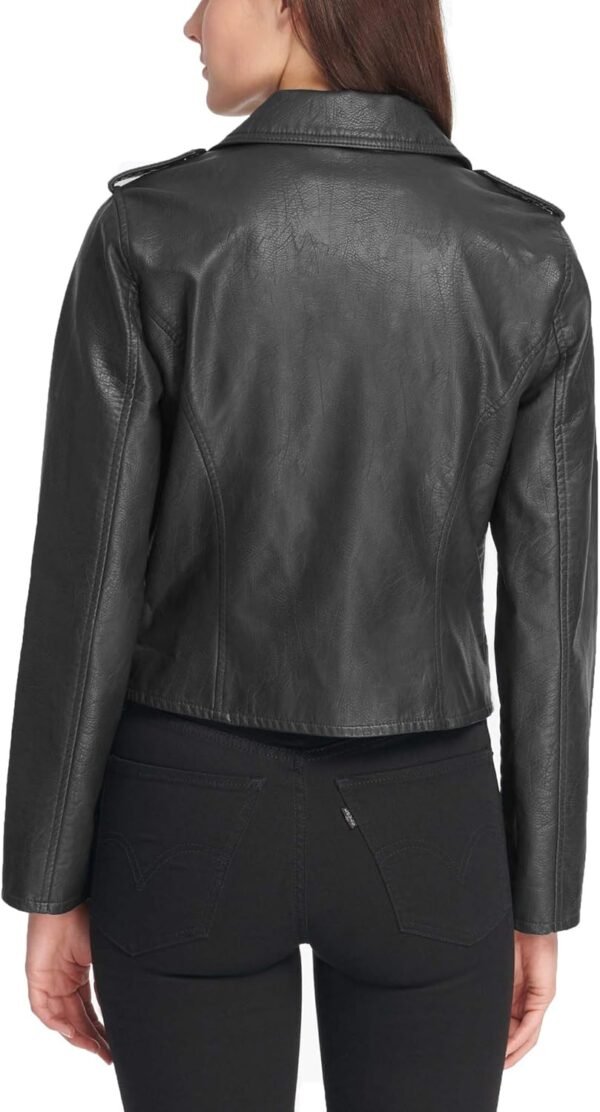 Wholesale Winter Fashion Basic Long Length Sheepskin Jacket Zipper Fully Turn-Down Collar Design Women's Jackets - Image 3