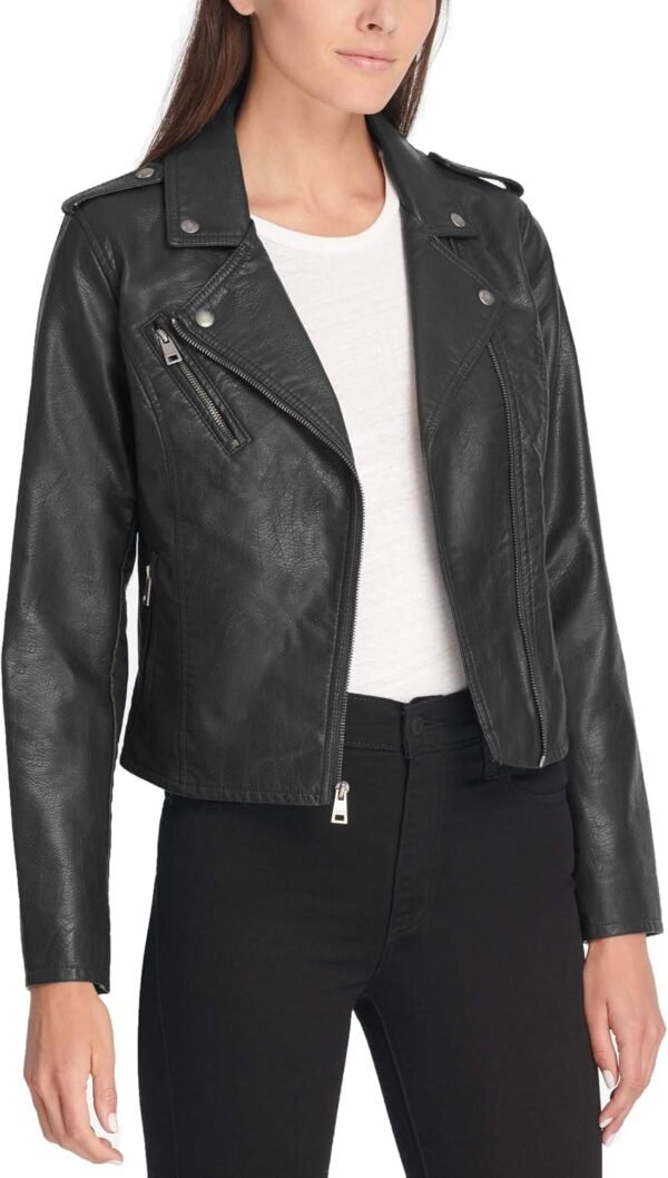 Wholesale Winter Fashion Basic Long Length Sheepskin Jacket Zipper Fully Turn-Down Collar Design Women's Jackets - Image 4