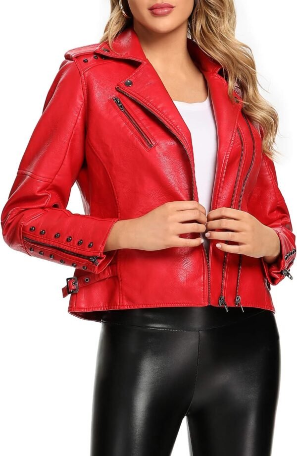 Women Leather Jackets Wholesale Custom Made High Quality Lightweight Comfortable Stylish Jackets - Image 3