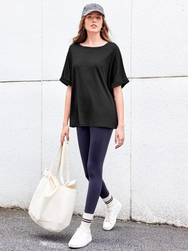 Hot Sale Different Color T- Shirt for Women Cotton Polyester Light Weight Women T-Shirt in Low Moq - Image 4