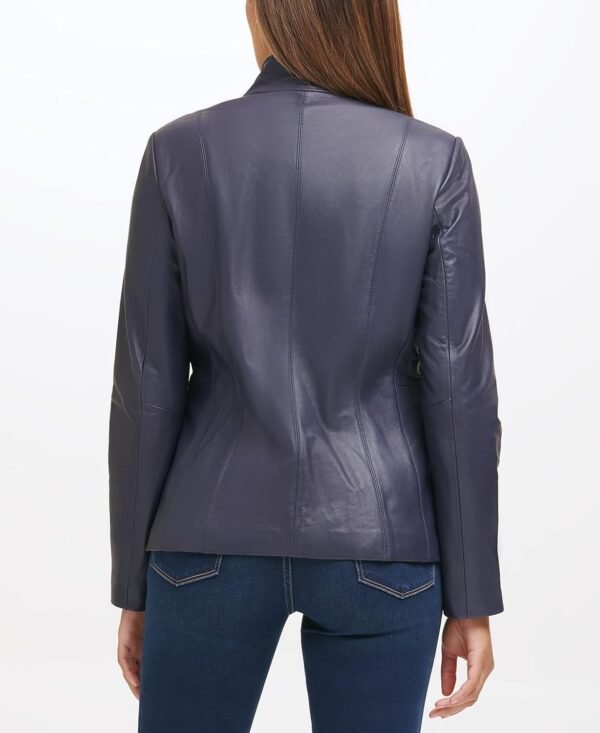 2025 New Look Custom Design Genuine Leather Jacket High Quality Vintage Leather Women Casual Wear Biker Style Winter Jacket - Image 3