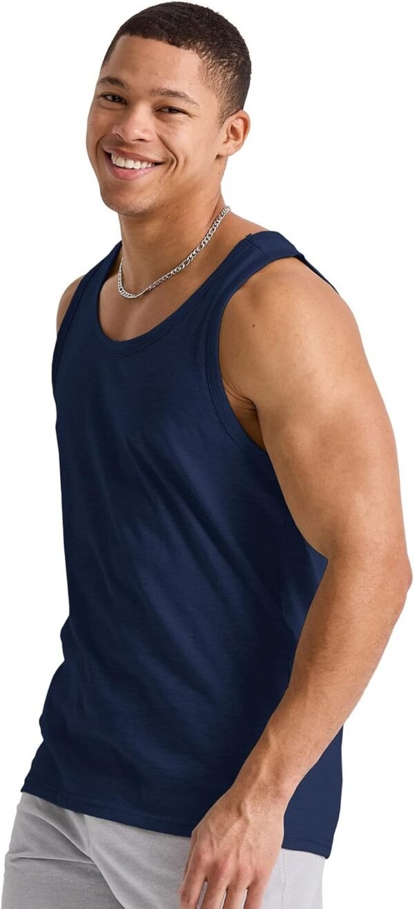 New Design Active Wear Regular Fit Sleeveless Gym Tank Top For Men / Summer Wear Best Price Quick Dry Men Tank Top - Image 4