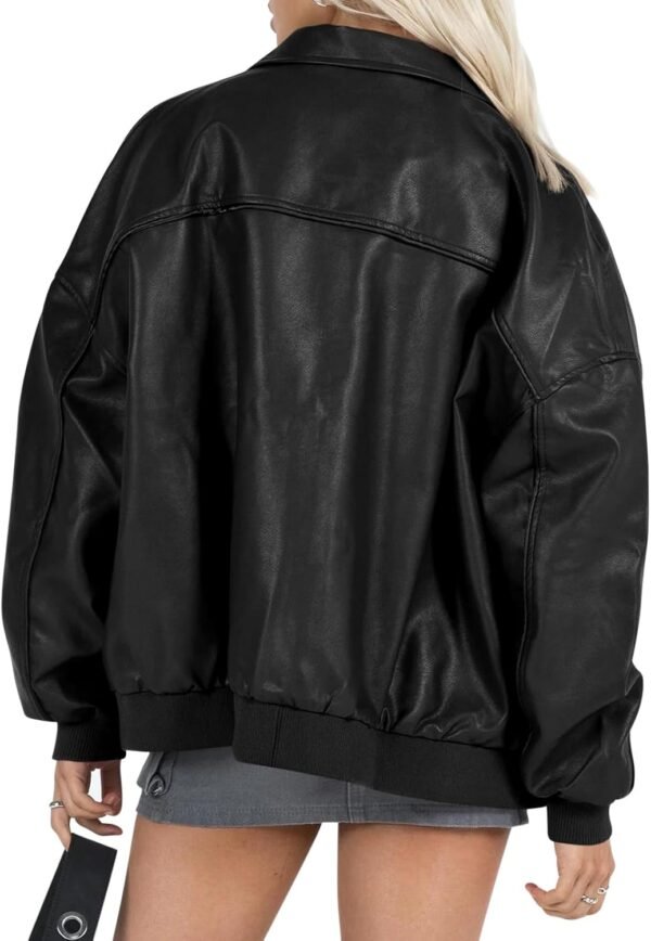 OEM Luxury Vintage Real Leather Breathable Jacket Women Hot Sale Best Quality Material Women's Jackets Unique Color - Image 5