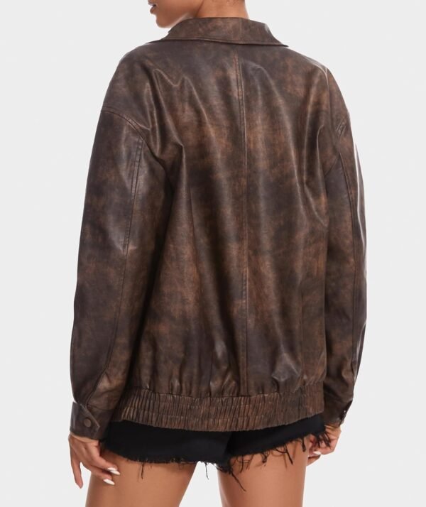 ECO Friendly Street Wear Women Leather Jacket Cause Wear Custom Color Plain Design Women Leather Jacket - Image 5