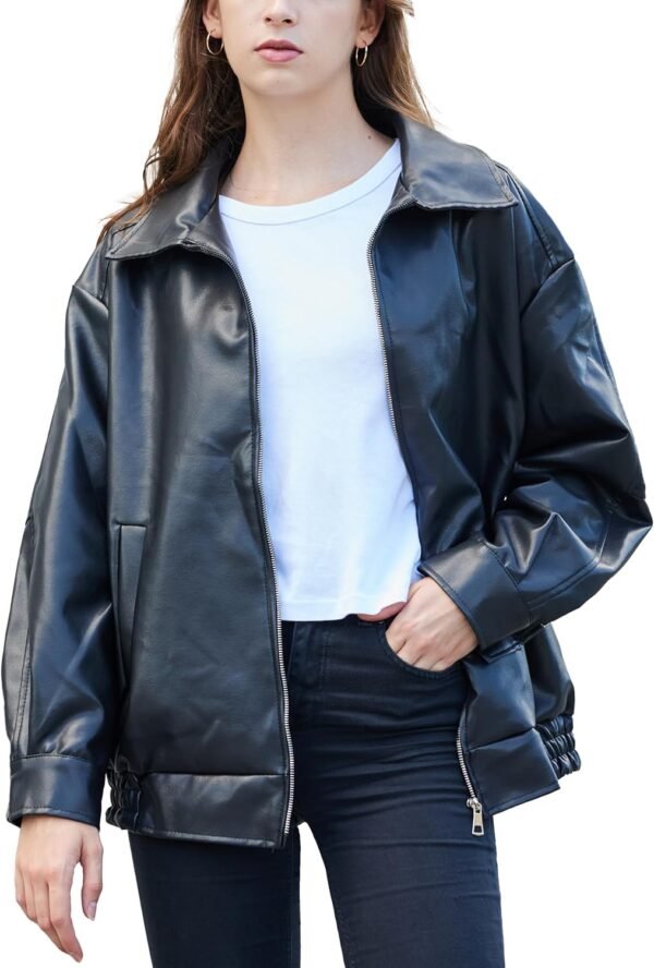 New Arrival Customised Leather Jacket Ladies Women's Jackets Sheepskin Custom Outdoor Dyed-Low Price Bulk Quantity - Image 3