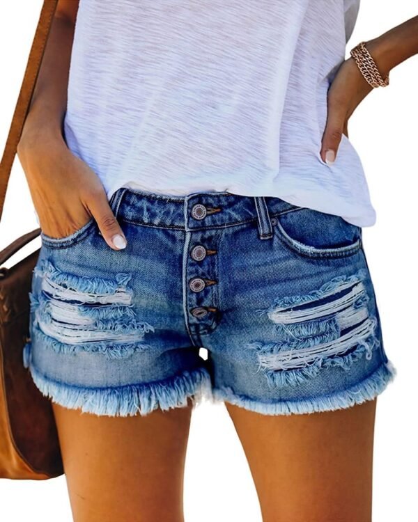 High Waist Denim Shorts Women Plus Size Fashion New Casual Slim Jeans Short Washed Sexy Female Summer Denim Shorts