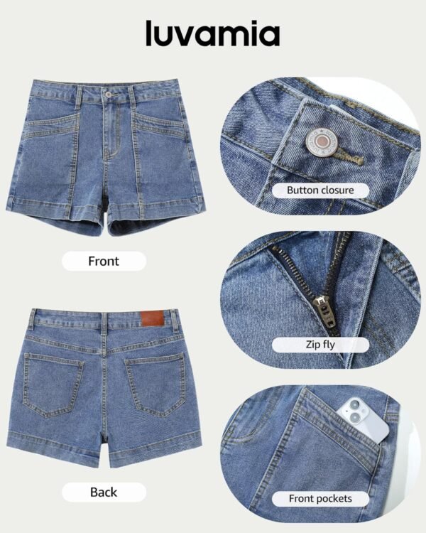 Women's Clothing Jeans Pearl Denim Shorts Fashion Summer Jeans Short Pants Diamond Denim Casual Shorts for Women - Image 6