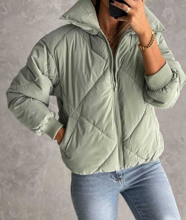 Custom Design Padded Bubble Puffer Jacket Cheap Price Streetwear Hooded Puffer Jackets For Woman - Image 5