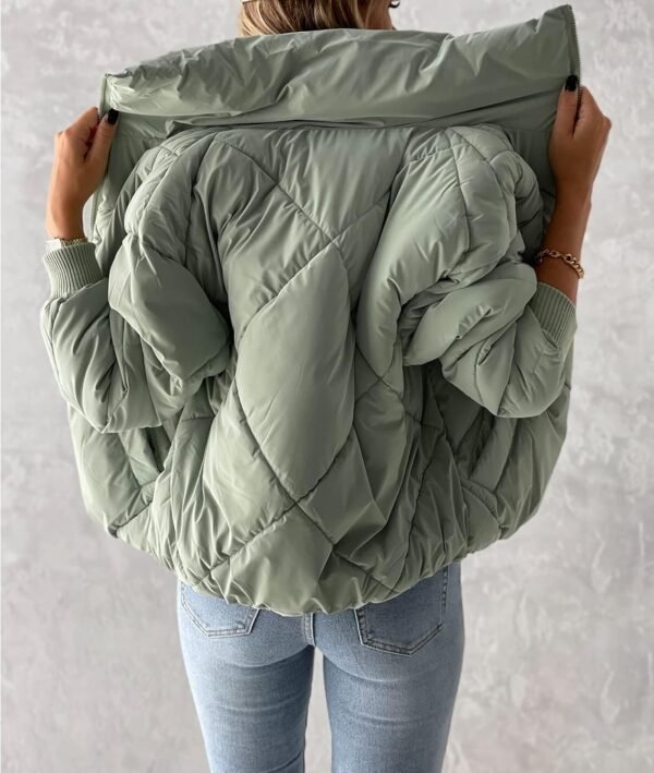 Custom Design Padded Bubble Puffer Jacket Cheap Price Streetwear Hooded Puffer Jackets For Woman - Image 7