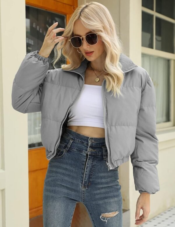 2025 custom made winter fashion women puffer jacket breathable warm windproof OEM service reasonable price puffer jacket - Image 6