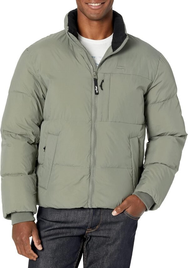 Men's Puffer Jacket Cold Weather With Full Customization on Trending High Street Men Puffer Jackets Nylon Polyester Material - Image 2