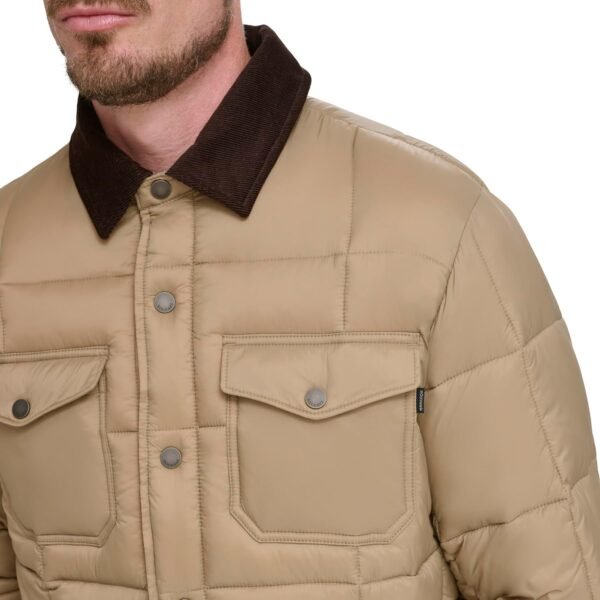 New Fashion Hot Sale Plus Size Jackets for Men 2025 Winter Bubble Puffer Outdoor Quilted Jackets - Image 3